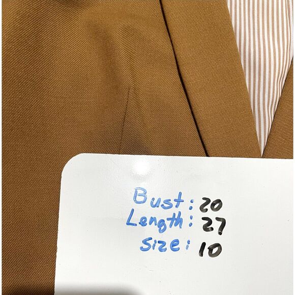 J. Crew Parke wool blazer one button jacket business academy Brown women's 10 - Picture 11 of 11